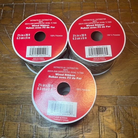 Festive Holiday Ribbon Set - Village, Santa, Truck w/ Christmas Trees - Picture 6 of 6